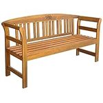 vidaXL Solid Acacia Wood Garden Ben