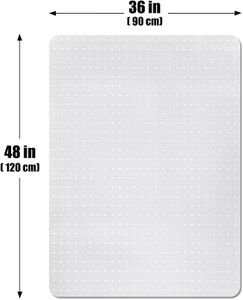 SHAREWIN Office Chair Mat 120x90cm – Floor Protection for Desks
