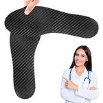 Carbon Fiber Insole, 1Pair 1.3mm Carbon Insert for Arthritis, Rigid Carbon Insole for Hiking, Runing, Pain Relief & Injury Recovery (10.04''-255mm-Men's 9-9.5/Women's 10-10.5)