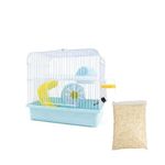 Cozy Comfort Deluxe Hamster Cage, Free Wood Chips Added Hamster House– Spacious Design, Durable Construction, Easy-Clean Features for Hamsters and Gerbils (20.5x25x27 cm)