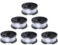 Poweka A6481 trimmer Spool Compatible with Black Decker Reflex Strimmer Spool Line Replace A6485 ST5530-GB GLC3630L20-GB STC1820PC-GB BESTA530-GB BESTA525-GB - Pack of 6