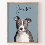 Pet Portrait from Photo, Pet Painting Dog Lover, Cat, Custom Art Poster, Pet Owners Gift, Christmas Present Keepsake, Wall Art UNFRAMED Print