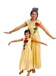 BENKILS Women's and Girl's One Piece Skin Color Mom and Daughter Dress (6-12 Months, Mom S)