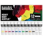 Liquitex Professional Heavy Body Acrylic Paint Classic Set, 12 Colors
