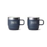 YETI Rambler Espresso Mug, Vacuum Insulated Stainless Steel Stackable Mug, Navy, 2 Pack 6 oz (177 ml)