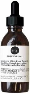 Orku 25ml Pure Emu Oil with Dropper - Undiluted Natural Dromaius Novaehollandiae