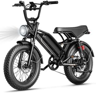 Jasion 3000W Electric Bike for Adults,Electric Dirt Ebike 80 Miles Range,Moped Style E Bike 32 MPH,20"*4 Fat Tire Off Road Bike with Cruise Control,Dual Suspension E Motorcycle,with Footrest