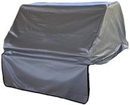 Formosa Covers Heavy Duty 56 Inch Built-in Grill Cover - Outoor Gas Grill Cover, Waterproof Vinyl + Cotton-Lined, Peel and Stick Fasteners 56" L x 30" D x 16" H Vinyl Grey