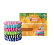 Mosquito Nikito Repellent Coil Bracelet, Natural Oil Insect Mosquito Bands for Adults & Kids, Individually Sealed & Deet-Free, up to 480 Hours Insect Repellent Protection, 12 pcs