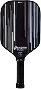 Franklin Sports Pro Pickleball Paddles - Signature Series Pro Paddle with MaxGrit Surface - USA Pickleball (USAPA) Tournament Approved - 13mm Polypropylene Core - Black