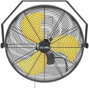 5400 CFM 20" Outdoor Wall Mount Fans, High Velocity 3-Speed Waterproof Professional Outdoor Fan, Heavy Duty Industrial Wall Fan for Patio, Commercial, Gazebo, and Garage, UL Listed