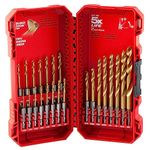 SHOCKWAVE™ RED HELIX™ Titanium Drill Bit Set - 23 PC