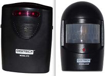 A9-NEW IN BLACK WIRELESS WEATHERPROOF GARDEN,DRIVEWAY,GARAGE,OUTBUILDING BURGLAR VISUAL ALERT LED ALARM
