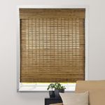 Arlo Blinds Dali Native Cordless Bamboo Shades Blinds - Size: 34" W x 60" H, Cordless Lift System ensures Safety and Ease of use.