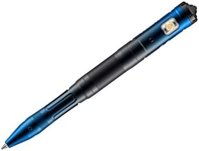 fenix T6 Halberd v2.0 Blue, Multifunctional Pen with Rechargeable 80 Lumen EDC Floodlight Torch | Twist Action | USB-C Charging Port | Schmidt 6.8cm Refill | IP66