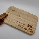 Husky Dog Tea And Biscuits Serving Board, Gift For Husky Lover, Grandad, Dad, Biscuit Lover, Christmas Birthday Present