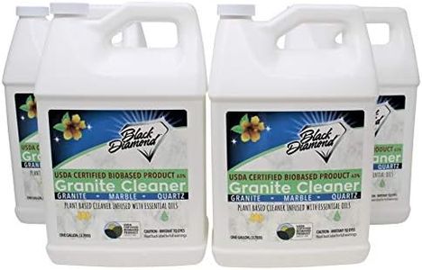 Black Diamond Stoneworks Granite Counter Cleaner: Natural Stone, Marble, Travertine, Tile, Quartz, Concrete Countertops & Antiques 4 Gallons