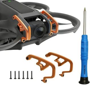 MINGVEN Avata 2 Accessories, Gimbal Bumper for DJI Avata 2, Aluminum Alloy Anti-Collision Bar and Camera Lens Protector, Lightweight Design Supports Turtle Turn (Orange)