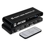 4K HDMI Switch 5 in 1 Out, 5 Port H