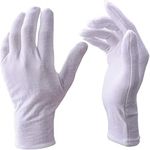 24 Pairs Premium Cotton Gloves White Cotton Gloves Cosmetic Gloves Moisturizing Gloves Moisturizing Eczema Cotton Gloves Natural Therapy Gloves Nylon Cotton Gloves for Dry Hands Healing and Beauty (#)