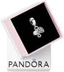 PANDORA Family Infinity Triple Dangle Charm - Compatible with PANDORA Moments Bracelets - Jewelry for Women - Made with Sterling Silver & Cubic Zirconia - With Gift Box