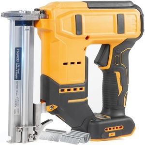 18GA Cordless Brad Nailer for Dewalt 20V Battery, 2 in 1 Electric Nail Gun/Staple Gun with 1000 Nails &1000 Staples, Battery Powered Nail Gun for Home Improvement, Woodworking (No Battery)