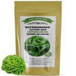 Buttercrunch Butterhead Non GMO Lettuce Seeds for Planting (Approx.8800 Seeds-11 Grams) Indoor Outdoor Hydroponics Garden Heirloom Open Pollinated