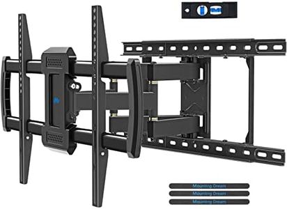Mounting Dream TV Wall Mount TV Bracket for Most 42-75 Inch, Premium Full Motion TV Mount with Articulating Arms, Max 600x400mm, Up to 100LBS, Fits 16", 18", 24" Studs, MD2622-24K