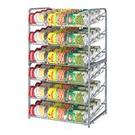 Stackable Can Rack Organizer, 2 Pack Can Dispenser Storage for 72 Cans, 3 Tier Can Storage Rack Holder for Kitchen Cabinet Pantry Countertop