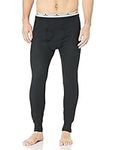 Indera 810DRLGBK Men's Traditional Long Johns Thermal Underwear Pant, Black, Large