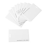 PVC 10x EM4100 RFID 125KHz Clamshell EM ID Card Thick Door Access Control 1.2 mm (White)