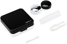 Lens Case, Lens Holder Eye Care Soak Storage Lenses Container Case Mirror Box Travel Kit(Black)