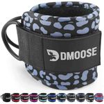 DMoose Fitness Ankle Straps for Cable Machines - One Size Fit with Premium Padding, Glute Kickback Ankle Strap for Women & Men, Cable Attachments for Gym, Booty Workouts, Leg Extension & Hip Abductors