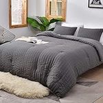 AveLom Seersucker Queen Comforter S