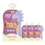 Rorosaur Baby Food - Ragi & Wheat Ready to Eat Cereal & Porridge for Little One | Rich in Vitamin, Minerals & Protein | No Added Sugar/Salt, Preservatives - Pack of 4 (100gms each)