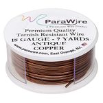 ParaWire Antique Copper Craft Wire 18-Gauge 7-Yards Pure Copper Tarnish-Resistant Enameled Wire