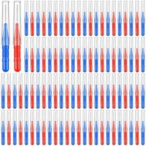 lanjue 180 Pcs Interdental Brushes for Braces, Braces Brush for Cleaner Toothpicks Soft Dental Floss Picks Teeth Cleaning Tools Braces Cleanerfor Teeth Oral Cleaning(Red,Blue)