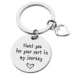 School Counselor Keychain thanksgiving Gift Mentor Leader Gifts Thank You for Your Part In My Journey Thank You Keyring for Teacher Mentor Guidance Counselor Appreciation Gift Farewell Jewelry