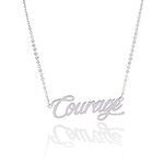 AOLO Courage Strength Necklace Tiny