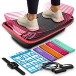 4D Triple Motor Vibration Plate | Powerful | Magnetic Therapy Massage | Curved Surface | Vibration Oscillation & Micro Vibration | 3 Silent Drive Motors