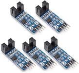 Oiyagai 5pcs LM393 Chip Motor Measuring Comparator Speed Sensor Module Slot Type IR Optocoupler for MCU Arduino