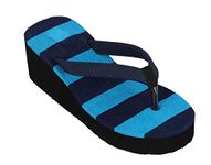 Lil Firestar Girls high heel Flip Flops (3Inch heel) _SkyBlue (MLSB)_7UK