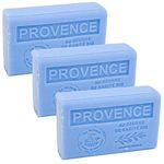 Savon de Marseille - French Soap made with Organic Shea Butter - Provence Fragrance - Suitable for All Skin Types - 125 Gram Bars - Set of 3