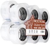 Packstrong Industrial Grade Clear Packing Tape 12 Rolls - Extra Long 110 Yards per Roll - 2" Wide x 2.7 mil Thick, Acrylic Adhesive Heavy Duty Tape for Box Office Moving Packaging Shipping