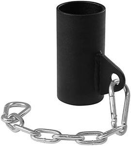 Yes4All Single Eyelet Landmine Bar Attachment with Chain – Fits Perfectly 1” and 2” Barbell – T-bar Row Eyelet Attachment (Black)