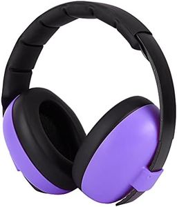 Leapiture Noise Cancelling Safety Earmuffs for Kids Baby Sleep Hearing Protection Earmuffs Foldable Design 22 dB Noise Cancelling Earmuffs for Children 0-12 Years Old(Purple)