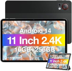 DOOGEE T30S Tablette Android 14, 2.4K Tablette 11 Pouces, 16GO RAM + 256GO ROM/TF 1TB Tablette Tactile, Tablette Pas Cher 5G WiFi | 13MP+8MP | 8580mah | Widevine L1 Tablette Gaming, Noir