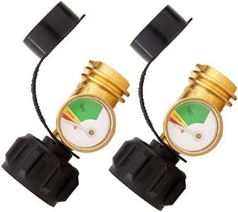 Haskoss 2 Pcs RV Propane Tank Gauge Level Indicator Gas Pressure Meter with Type 1 Connection,Upgraded Propane Leak Detector