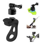 TELESIN° 360 Bike Mount Strap with Quick Release Adapter Flexible Motorcycle Handlebar Wrap Band Elastic Rroll Accessories for Go pro Hero 12 11 10 9 DJI Osmo Pocket Action 3 4 Insta 360 X3