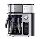 Braun MultiServe Plus 10- Cup Pod Free Drip Coffee Maker, 7 Brew Sizes/Hot & Cold Brew & Hot Water for Tea, KF9370SI